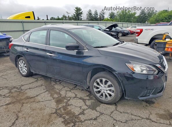 3N1AB7AP4KY272338 2019 NISSAN SENTRA Black Delantero derecho
