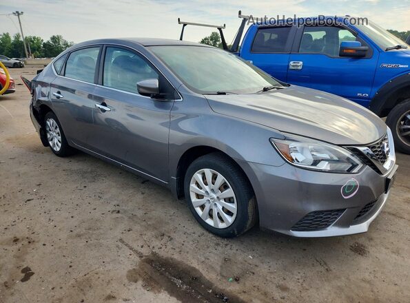 3N1AB7AP4KY278835 2019 NISSAN SENTRA Gray Front right