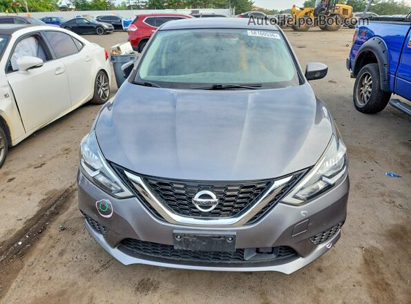3N1AB7AP4KY278835 2019 NISSAN SENTRA Gray Front view