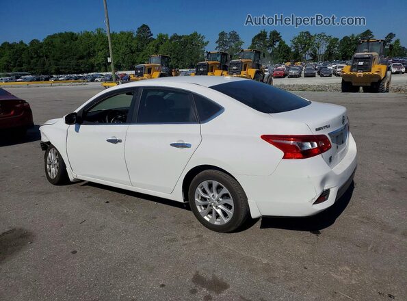 3N1AB7AP4KY301062 2019 NISSAN SENTRA White Trasero izquierdo