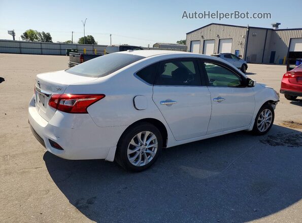 3N1AB7AP4KY301062 2019 NISSAN SENTRA White Trasero derecho