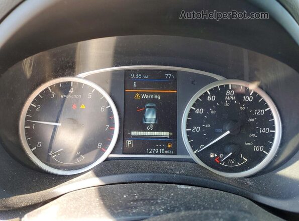 3N1AB7AP4KY301062 2019 NISSAN SENTRA White Vista del cuadro de instrumentos