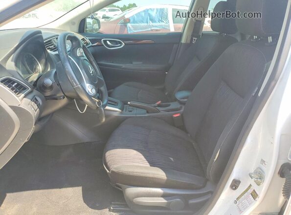 3N1AB7AP4KY301062 2019 NISSAN SENTRA White Vista interior delantera