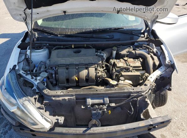 3N1AB7AP4KY301062 2019 NISSAN SENTRA White Vista interior trasera