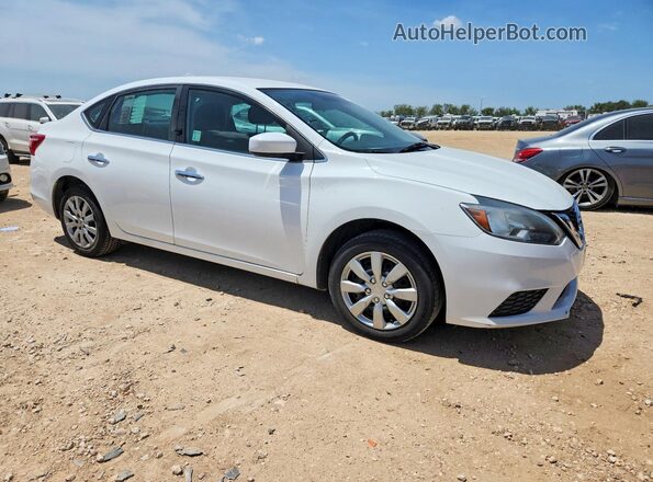 3N1AB7AP4KY315561 2019 NISSAN SENTRA White Delantero derecho
