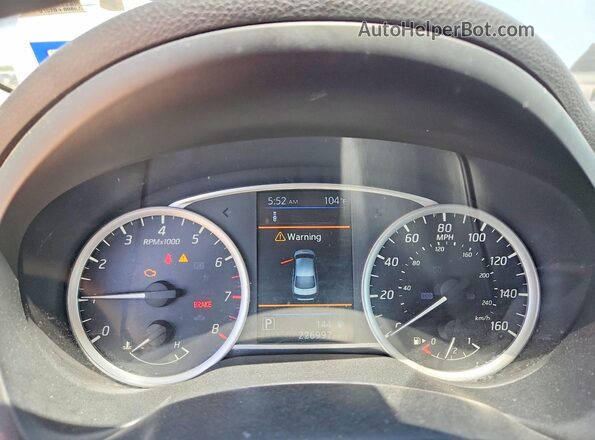3N1AB7AP4KY315561 2019 NISSAN SENTRA White Vista del cuadro de instrumentos