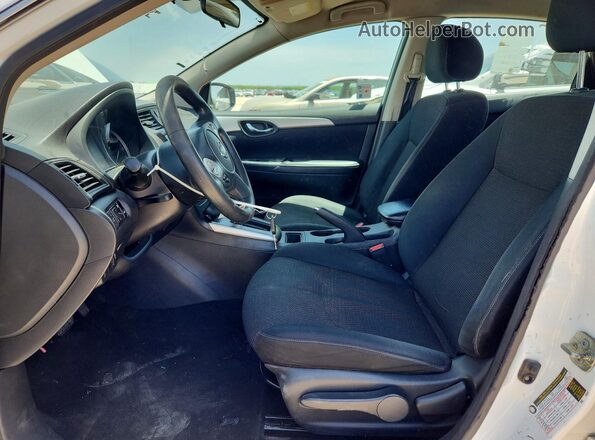 3N1AB7AP4KY315561 2019 NISSAN SENTRA White Vista interior delantera