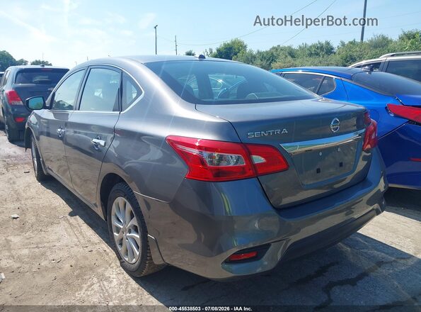 3N1AB7AP4KY325068 2019 NISSAN SENTRA Gray Rear left