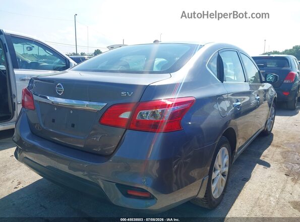3N1AB7AP4KY325068 2019 NISSAN SENTRA Gray Rear right