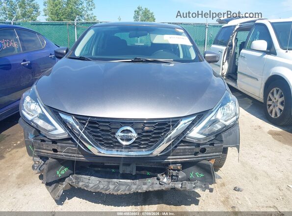 3N1AB7AP4KY325068 2019 NISSAN SENTRA Gray Rear interior view