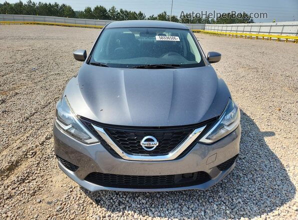 3N1AB7AP4KY327256 2019 NISSAN SENTRA Gray Widok z przodu