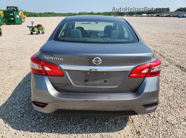 3N1AB7AP4KY327256 2019 NISSAN SENTRA Gray Widok z tyłu