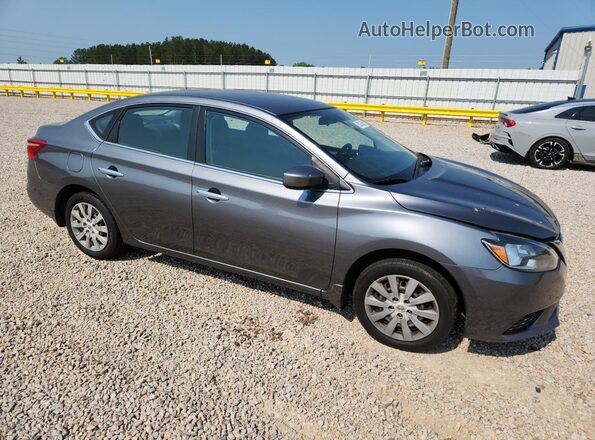 3N1AB7AP4KY327256 2019 NISSAN SENTRA Gray Przód prawy
