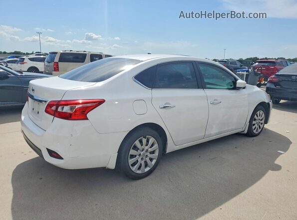 3N1AB7AP4KY337558 2019 NISSAN SENTRA White Задня права чверть