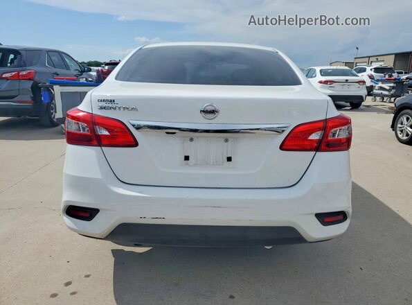3N1AB7AP4KY337558 2019 NISSAN SENTRA White Вид ззаду