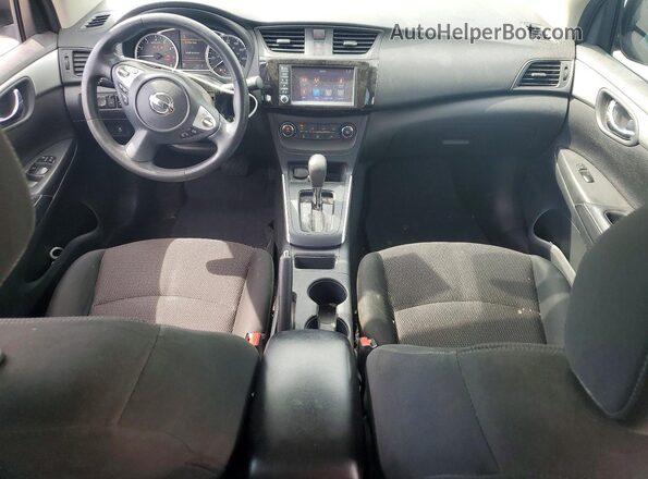 3N1AB7AP4KY337558 2019 NISSAN SENTRA White Вид панелі приладів