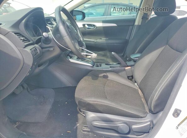 3N1AB7AP4KY337558 2019 NISSAN SENTRA White Вид салону спереду