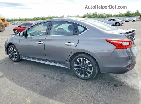 3N1AB7AP4KY369443 2019 NISSAN SENTRA Charcoal Հետևի ձախ