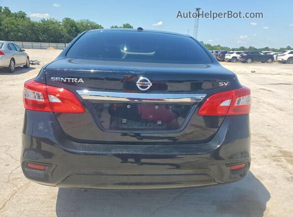 3N1AB7AP4KY389451 2019 NISSAN SENTRA Black Հետևի տեսք