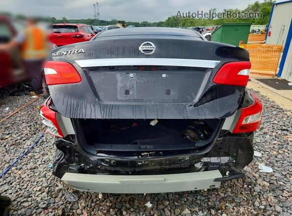 3N1AB7AP4KY390356 2019 NISSAN SENTRA Black Вид ззаду