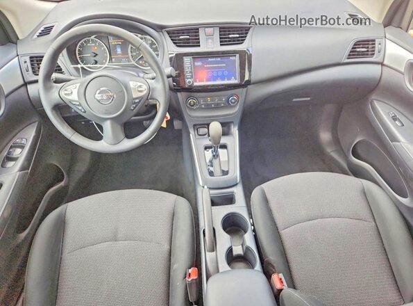 3N1AB7AP4KY390356 2019 NISSAN SENTRA Black Вид панелі приладів