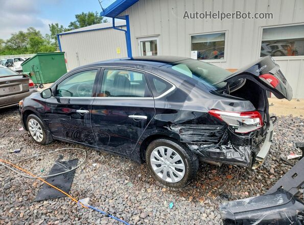 3N1AB7AP4KY390356 2019 NISSAN SENTRA Black Задня ліва чверть
