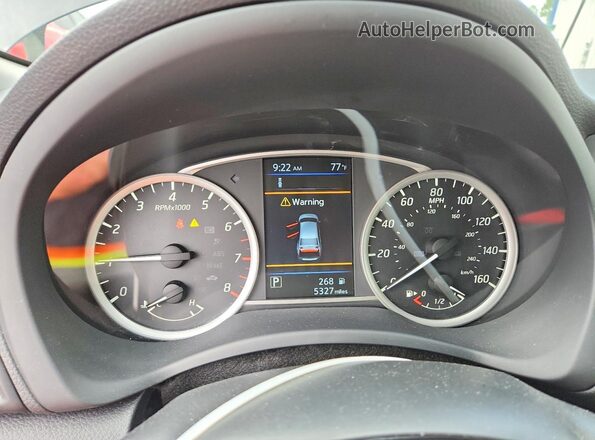 3N1AB7AP4KY390356 2019 NISSAN SENTRA Black Вид щитка приладів