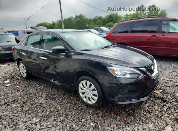 3N1AB7AP4KY390356 2019 NISSAN SENTRA Black Передня права чверть