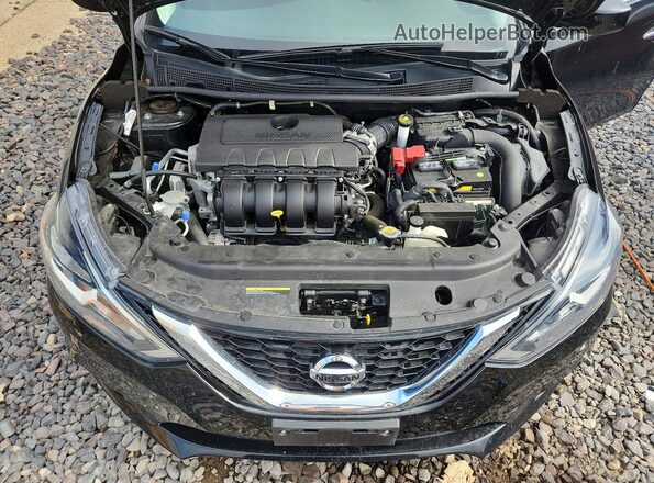 3N1AB7AP4KY390356 2019 NISSAN SENTRA Black Вид задньої частини салону