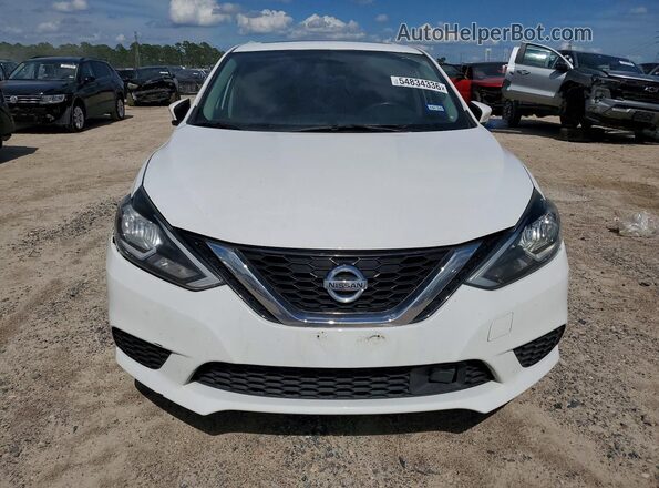 3N1AB7AP4KY393242 2019 NISSAN SENTRA White Դիմացի տեսք