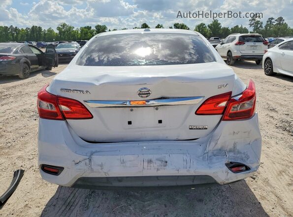 3N1AB7AP4KY393242 2019 NISSAN SENTRA White Հետևի տեսք