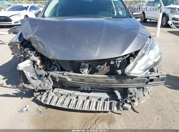 3N1AB7AP4KY394178 2019 NISSAN SENTRA Gray Вид спереду