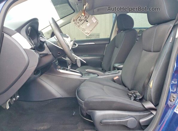 3N1AB7AP4KY399137 2019 NISSAN SENTRA Blue წინა სალონის ხედი