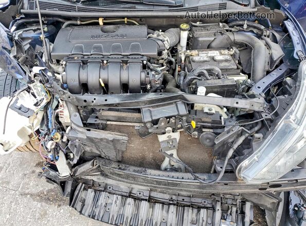 3N1AB7AP4KY399137 2019 NISSAN SENTRA Blue უკანა სალონის ხედი
