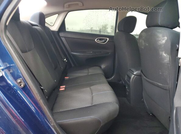 3N1AB7AP4KY399137 2019 NISSAN SENTRA Blue უკანა სავარძლების ხედი