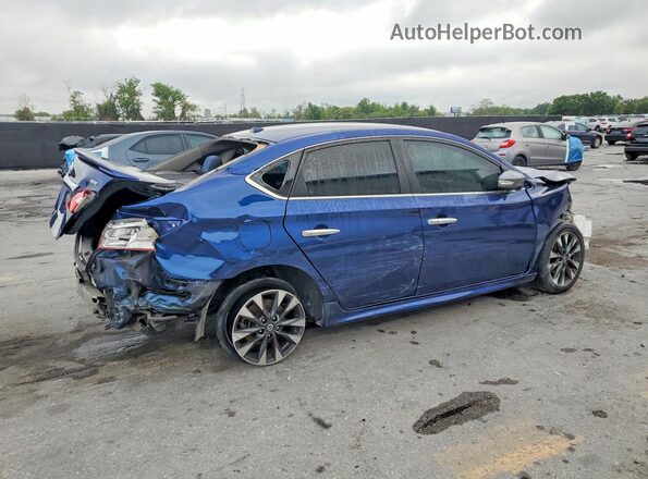3N1AB7AP4KY399137 2019 NISSAN SENTRA Blue უკანა მარჯვენა