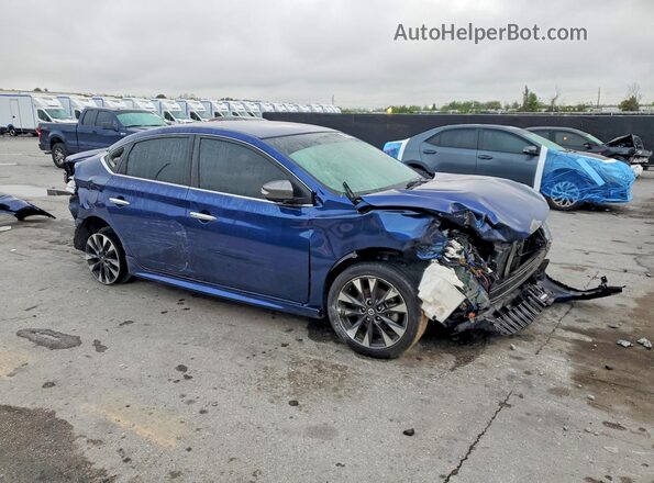 3N1AB7AP4KY399137 2019 NISSAN SENTRA Blue წინა მარჯვენა