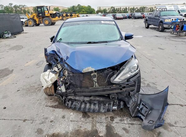 3N1AB7AP4KY399137 2019 NISSAN SENTRA Blue წინა ხედი
