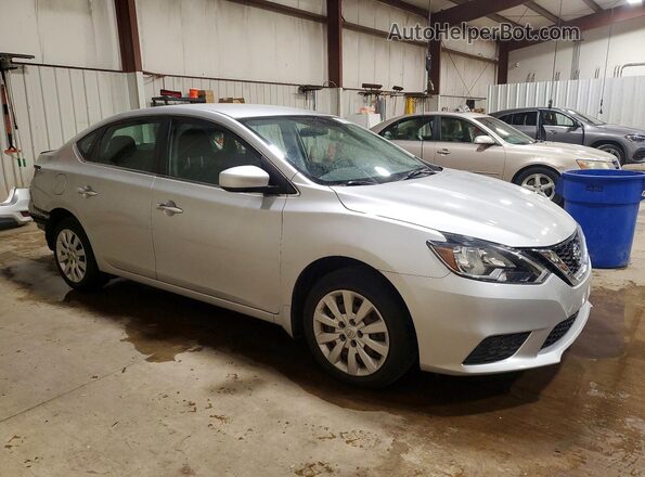 3N1AB7AP4KY411030 2019 NISSAN SENTRA Silver Przód prawy