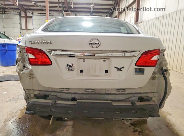 3N1AB7AP4KY411030 2019 NISSAN SENTRA Silver Widok z tyłu
