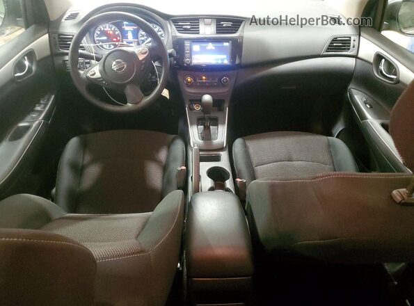 3N1AB7AP4KY411030 2019 NISSAN SENTRA Silver Widok deski rozdzielczej