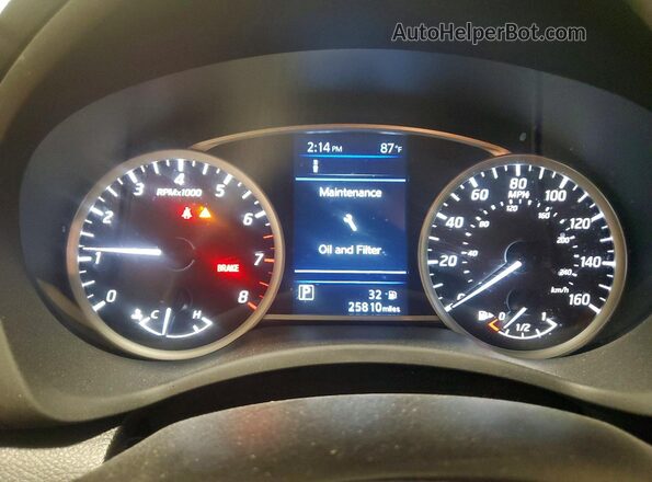 3N1AB7AP4KY411030 2019 NISSAN SENTRA Silver Widok zestawu wskaźników