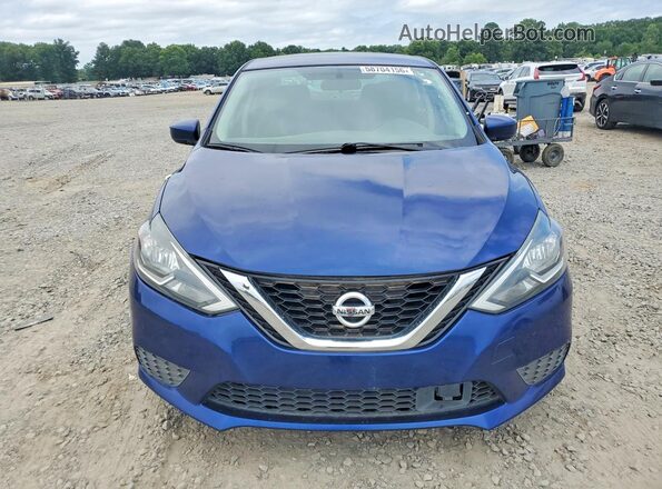 3N1AB7AP4KY412601 2019 NISSAN SENTRA Blue Widok z przodu