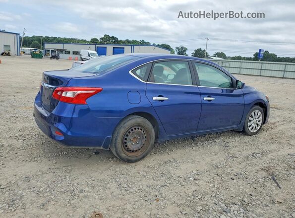 3N1AB7AP4KY412601 2019 NISSAN SENTRA Blue Tył prawy
