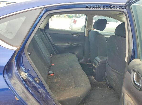 3N1AB7AP4KY412601 2019 NISSAN SENTRA Blue Widok tylnych siedzeń