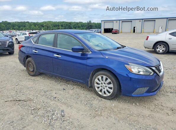 3N1AB7AP4KY412601 2019 NISSAN SENTRA Blue Przód prawy