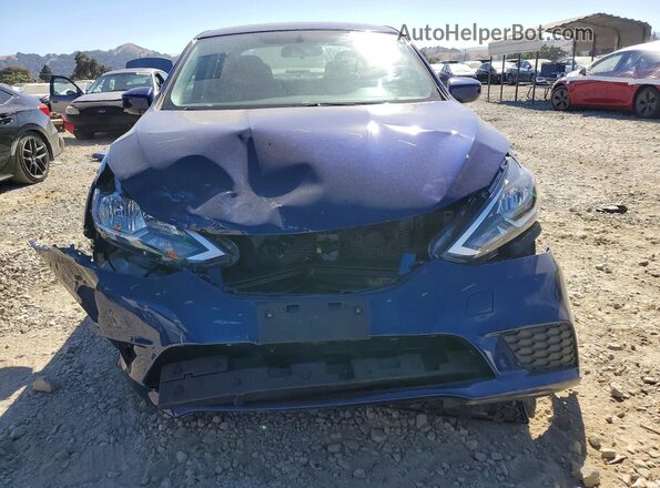 3N1AB7AP4KY424327 2019 NISSAN SENTRA Синий Вид спереди