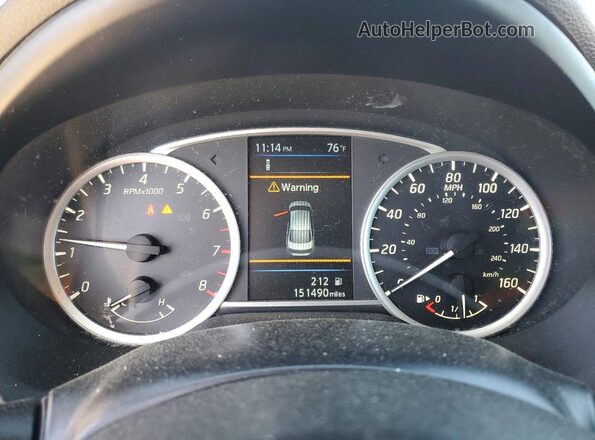 3N1AB7AP4KY424327 2019 NISSAN SENTRA Синий Вид щитка приборов