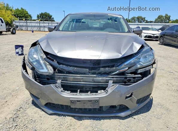 3N1AB7AP4KY431228 2019 NISSAN SENTRA Gray Դիմացի տեսք