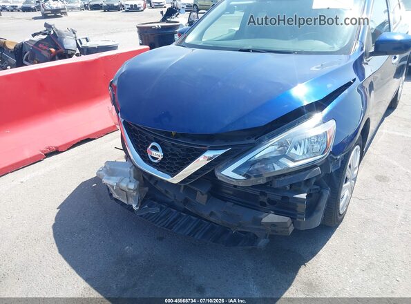 3N1AB7AP4KY432458 2019 NISSAN SENTRA Blue Դիմացի տեսք